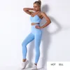 Yoga Set Femmes Gym Sports Shorts Fitness Manches Taille Haute Leggings