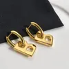 Mode Frauen B Charms Ohrstecker geometrische Silber Gold Qualität Edelstahl Ohrring Schmuck Silber Gold Farbe