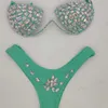 2021 Venus Vacation Bikini Set Rhinestone Swimodwear Diamond Bling Stones Kąpiec Suit Summer Sexy Women Swimsuit1560216