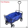 Autres Fournitures Patio Pelouse Accueil Drop Delivery 2021 Pliable Pliant Wagon Chariot Jardin En Shopping Plage Jouet Sports Bleu Yoz4Y