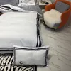 bianco nero stilisti set di biancheria da letto copripiumino di lusso king size lenzuolo federe set consolatore di design280s