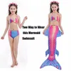 Natureza estrela roupa de banho infantil cauda sereia maiô para meninas mar-sereia princesa traje biquíni conjunto piscina praia banho su285m