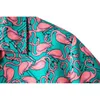 Stilvolle Flamingo Print Hawaiian Aloha Hemd Männer Sommer Kurzarm Strand Hemden Herren Urlaub Party Urlaub Kleidung 210708