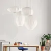 Lampe à soucoupe à bulles George Nelson, E27 LED, suspension en soie blanche, boule plate en soie blanche, éclairage suspendu, 283v, 2021