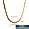 Mode 24k Gold Halskette 4mm50cm Klinge Halskette Männer Frauen Schmuck Geschenke Fabrik Preis Experten Design Qualität Neueste Stil Originalstatus