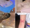 Temporary Tattoos Flower Butterfly Fake Tattoo Pattern Metallic Gold Sliver Waterproof Stickers Water Transfer Sexy Beauty Body Art