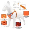 Não puxe de veludo Deerskin Dog Harnesses com Colhes Definidos Refletivo Refletivo Refletivo Cães Arnês Frente Cachorro Cachorro Peito Passado Para Pequeno Cão Médio 6 Cor Atacado B52