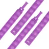 Tryck bubbla silikon armband dekomprimering fidget popfinger leksaker armband pussel press stress armband sensory tie-färgade snap ringsäljning barns gåvor