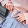 Svart Kvinnor Kjolar Med Shorts Koreansk stil Plaid Plisserad Kawaii Söt Hög Midja Tennis Mini Skirt Kvinnor Rosa Vit 210721