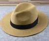 Manlig stor storlek Panama Hat Lady Beach Wide Brim Straw Adult Fedora Cap Men Foldbar hink S 5557CM 5860CM 2106084560989