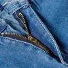Frauen Blau Hohe Taille Bleistift Jeans Slim Button Taschen Damen Denim Hosen Frühling Vintage Streetwear Hosen Weibliche Unten 210809