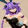 Anime Hyperdimension Sexy Girls Figuras Neptunia Ing Purple Heart Bunny Girl PVC Acción Figura Modelo de colección de figuras Muñeca Q072240C