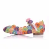 Свадьба Флористическая Принцесса Одиночные Обувь для Девочки Дети Дети Повседневная Мода Цветы высокой каблуки