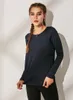 LU-WT188 Frauen Yoga Shirt Mädchen Shrits Laufen Langarm Damen Casual Outfits Erwachsene Sportbekleidung Übung Fitness Tragen Shirt