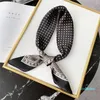 Scarves 2021 Design Print Square Seats Shawl For Women Foulard Hair Band Necklace Lady Office Bandana 11