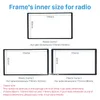 Double Din Car Radio Fascia for 2014-2015 Ford Transit Trim Panel Installation Kit Audio Frame Cover Dash Mount