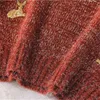 ebaihuiの女性のカワイイulzzangヴィンテージ大学鹿刺繍セーター女性韓国厚いかわいい緩い原宿服210806