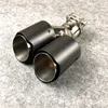 1 Piece Y Model Matte Carbon fiber+Stainless steel Exhaust pipe Nozzles Car universal Akrapovic Muffler Tip Tailpipe