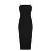 Ocstrade Black Bandage Dress Arrival Summer Sexy Women Midi Boodycon Night Club Party 210527