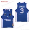 Männer Litauen Prienu Vytautas Basketball Jersey 1 LaMelo Ball 3 LiAngelo Ball Uniform 99 LaVar Ball Alle genäht Blau Weiß Schneller Versand