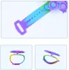 Fidget Toys – Bracelet rotatif anti-Stress, bulle arc-en-ciel, jouet sensoriel pour adultes et enfants, pour soulager l'autisme