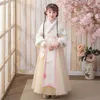 Hanfu Peluche per ragazze, vestiti per l'anno, gonna antica per bambini, autunno, super fata, marea di campagna, vestitino in stile cinese invernale