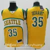 ヴィンテージ SeattleSuperSonics SonicsJersey Kevin 35 Durant New Ray 20 Allen 格安バスケットボール ジャージ