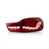 BMW 4シリーズGTS 2014-2020 Taillight Assembly Retofit M4 F32 F33 F36 F82ドラゴンスケールLED FOG TAILLIGHT