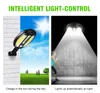 Lâmpada Solar 96COB 138COB 66LED 100LED Outdoor Pir Motion Sensor de Motion Luz IP65 À Prova D 'Água Rua Jardim Remoto Controle