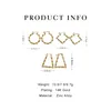 Hoop Huggie Peri'sBox Hip Hop Gold Silber Farbe Zinklegierung Creolen Ohrring Für Frauen Trendy Geometrische Bambus Ohrringe Schicker Schmuck
