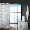 Brushed Nickel Shower System Body Jets Top Hot And Cold Waterfall Shower Head Rainfall Massage Set