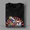 Lustige Samurai Pizza Katzen T-Shirts Männer Rundhals 100% Baumwolle T Shirt Kurzarm T Shirt Bedruckte Kleidung