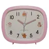 Other Clocks & Accessories Creative Cute Alarm Clock Cartoon Silent Bedside Wake Up Digital Quartz Desktop Ornaments Snooze Simple Gift B