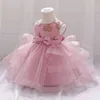 2021 Toddler Ceremony 1st Birthday Dress For Baby Girl Clothing Sequin Princess Dresses Baptism Gown Girls Party Wedding Dress G1129