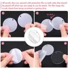 1 Set Acrylic Clear Circle Blanks Keychain Tassels Set Acrylic Circle Keyring Tassels Jump Ringar för Smycken DIY Keychains H0915