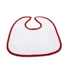 Sublimatie Blanco Baby Bib Zakdoek Warmte Transfer Polyester en Katoen Afdrukken Jongens Meisjes Vlak DIY BIBS Sjaal Saliva Handdoeken Burp Doeken B1