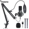 MAONO AU-A04 USB Microphone Kit 192KHZ/24BIT Professional Podcast Condenser Mic PC Karaoke Youtube Studio Recording Mikrofon