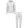 Merk Mens Casual Trainingspak Twee stukken Sport Hoodie en Sweatpants Set Mode Print Outfits voor Mannen Kleding Joggers Set 210916