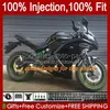 100% Fit Injectie Glanzende blauwe vormlichaam voor Kawasaki Ninja 650R ER-6F 12-16 ER 6F Carrosserie 89HC.79 ER6F ER6F 12 13 14 15 16 650-R 2012 2013 2014 2015 2016 OEM Fairing Kit