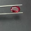 10x8mm 3.5cts GRC certifikat Lab skapat vuxen sten oval klippa röda rubin ädelsten ring smycken h1015