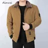 DIMUSI hiver hommes Bomber veste mode homme velours côtelé coton chaud rembourré manteaux décontracté Outwear thermique vestes hommes vêtements Y1122