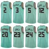 75th Anniversary Basket Print Mason Plumlee Jersey 24 Lamelo Ball 2 Miles Bridges 0 Kelly Oubre Jr 12 Gordon Hayward 20 Terry Rozier III 3 Sport Man Kvinna Ungdom