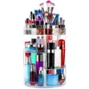 Bathroom Storage & Organization 360 Degree Rotating Makeup Organizer,Large Capacity Adjustable Multi-Function Cosmetic Box,Fits Brushes,Eyel