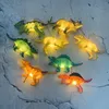 Luci della stringa del dinosauro giurassico 10 pezzi Luce novità a batteria per regalo per bambini Illuminazione per la decorazione della festa di compleanno della casa camera da letto