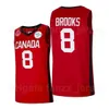 Hommes Femmes Enfants Canada 2021 Tokyo Jersey 2020-20 Summer Basketball 8 Andrew Wiggins 15 Oshae Brissett 10 Trey Lyles 6 Cory Joseph 13 Tristan Thompson Team Couleur Rouge