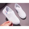 Meninos sapatos de lona tênis tênis tênis tênis deslizam calçados calçados calçados brancos preto bebe chaussure zapato casual sandq baby 210329