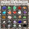 Healing Crystal Advent Calendar 2021 Christmas,Rock,Fossil & Mineral Kit,Christmas Countdown Toys Set Gifts for Girls and Boys