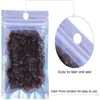 100 pcs lote resealable cheiro comprovado sacos durável folha de alumínio zíper bolsa embalagem holográfica para o armazenamento de jóias de lanche de alimentos
