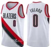 Men Portland TrailBlazer Damian Lillard basketball jerseys for key players;The swing man sewed and embroidered basketball jerseys.