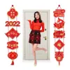 2022 Festival du printemps Happy Chinese New Year Party Portes murales suspelles Banner Door Lantern Tiger Tiger Party décorations